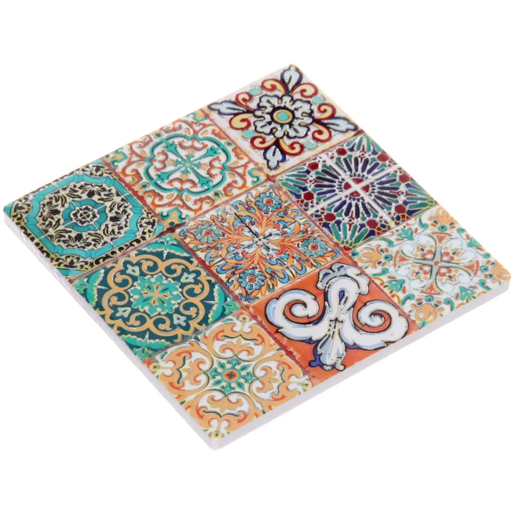 Подставка керамическая 10,8*10,8 см «Мозаика» разноцветная