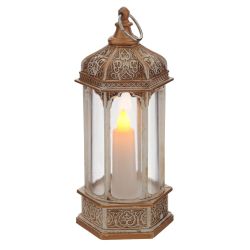 GAEM Изделие декоративное "Фонарь" с подсветкой (3хАG13), L5,5 W6 H13,5 см, 4в.