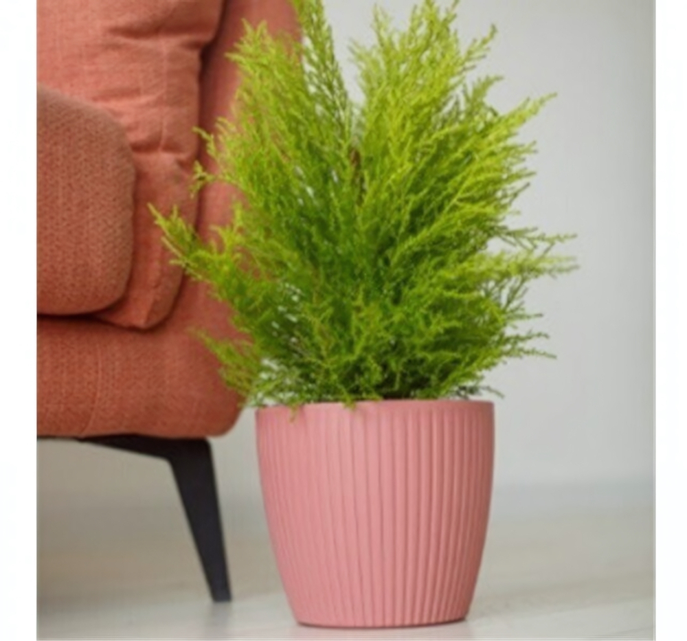 Горшок с дренажной системой ЭВИ VipSet 1,5л пудра