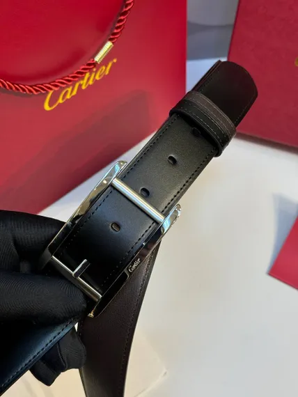 Ремень Cartier Tank de черный/коричневый