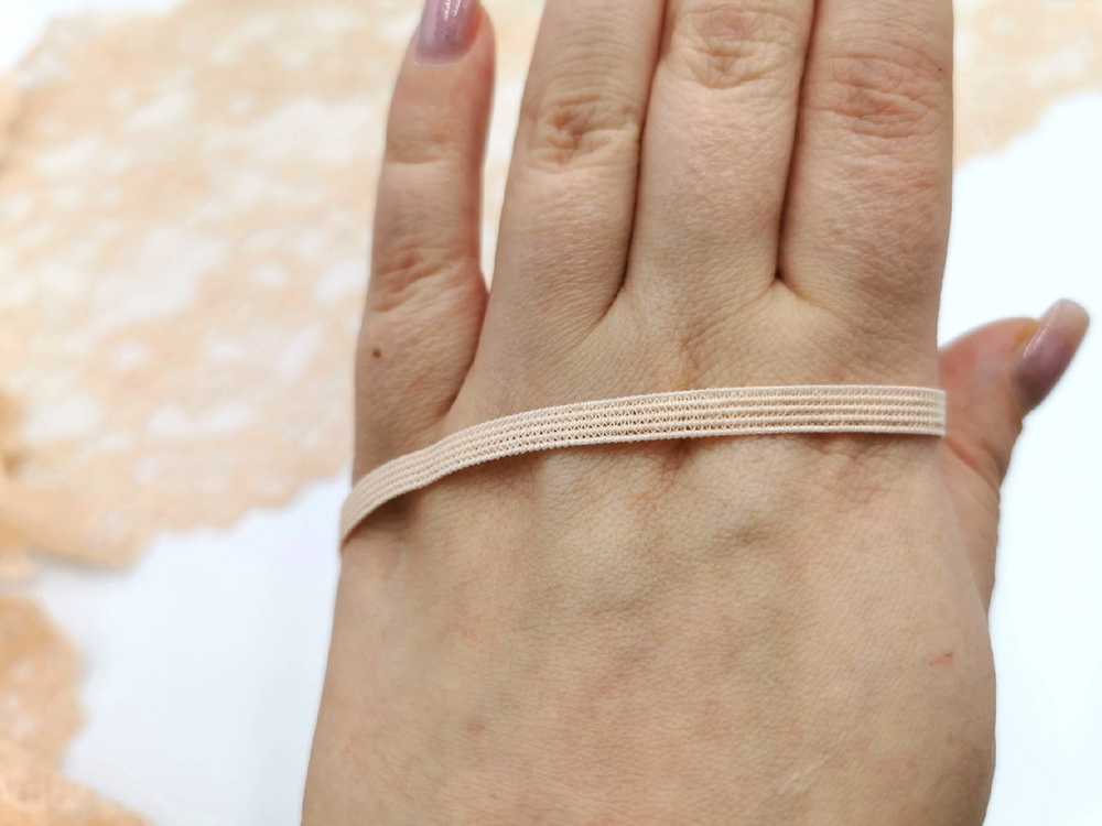 _Резинка для укрепления, 4мм, бежевый, м (Арт: RU-126)