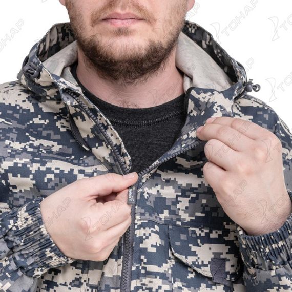 Костюм летний антимоскитный Тайган, цв.серый пиксель р.48-50/170-176 (T-KS-T-GP5072-L-1) Helios