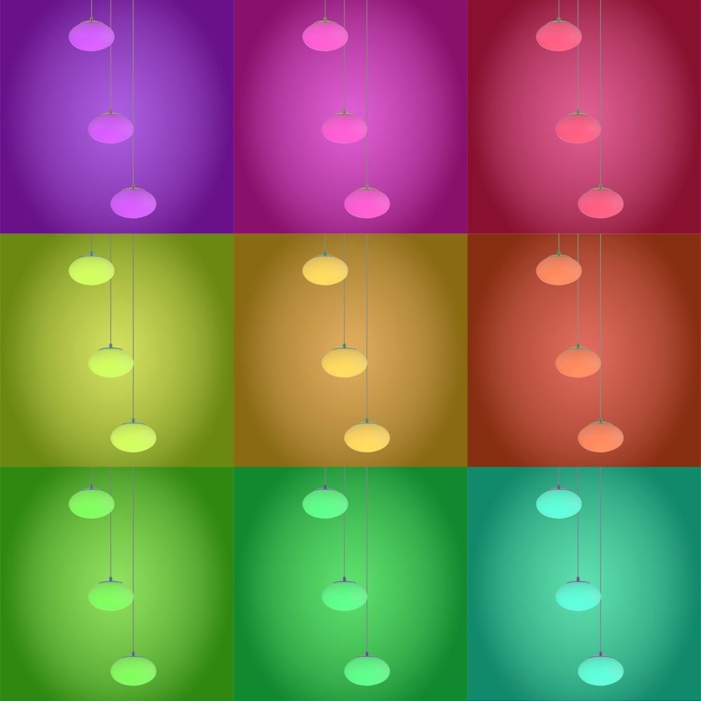 Citilux ATMAN SMART CL226A033 LED RGB Умная каскадная люстра Бронза