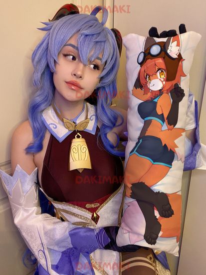 Мини дакимакура фурри Лиса арт. M0669, 60х20 см