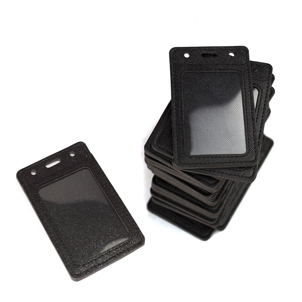 Бейдж вертикальный Alingar, 6,8 см * 11 см, ПВХ, окошко, цвет ассорти