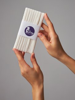 004 641/8 ОПТ Резинка отделочная Lauma Fabrics, 8 мм, айвори 004