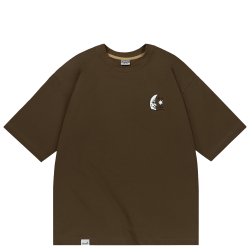 Футболка Haided MOONSHNE RLXD HW TEE carob.brown