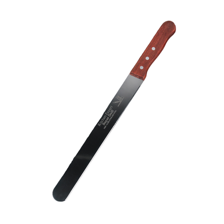 Нож для бисквита, ровный край, ручка дерево, рабочая поверхность 35 см