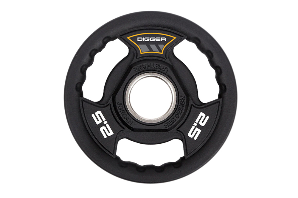 Диск олимпийский полиуретановый 3-х хватовый 2,5кг Hasttings Digger HD51C3A-2,5