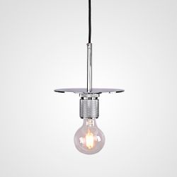 Подвесной светильник RH Utilitaire Disk Shade Pendant Silver