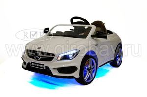 Детский электромобиль River Toys Mercedes-Benz CLA45 белый