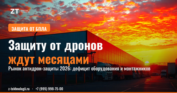 Рынок антидрон-защиты 2026: спрос обгнал поставку Рынок антидрон-защиты 2026: спрос обгнал поставку