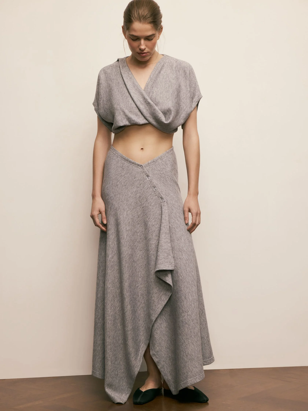 Юбка «Asymmetry» серый