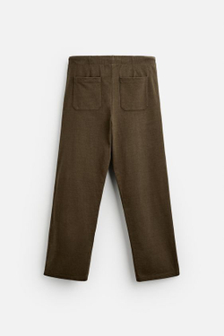 ZARA БРЮКИ-ДЖОГГЕРЫ RELAXED FIT, ТЕМНЫЙ ХАКИ