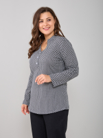 Блузка БЛ-22/чернобелая-геометрия