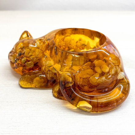 Подсвечник "Кошка спит"