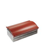 Парапет полимеркомпозитный Monblan 200/225/225 (1 кирпич) красный