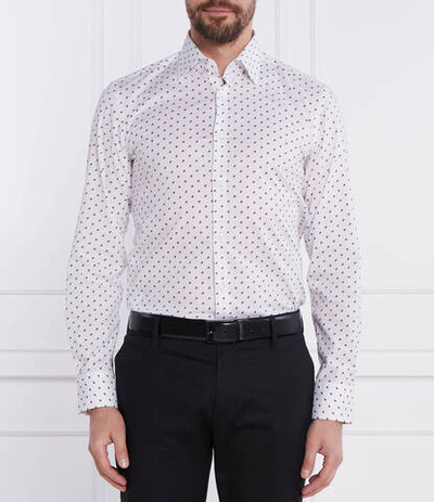 Рубашка H-HANK-kent-C1-214 BOSS BLACK - белый(50508345)