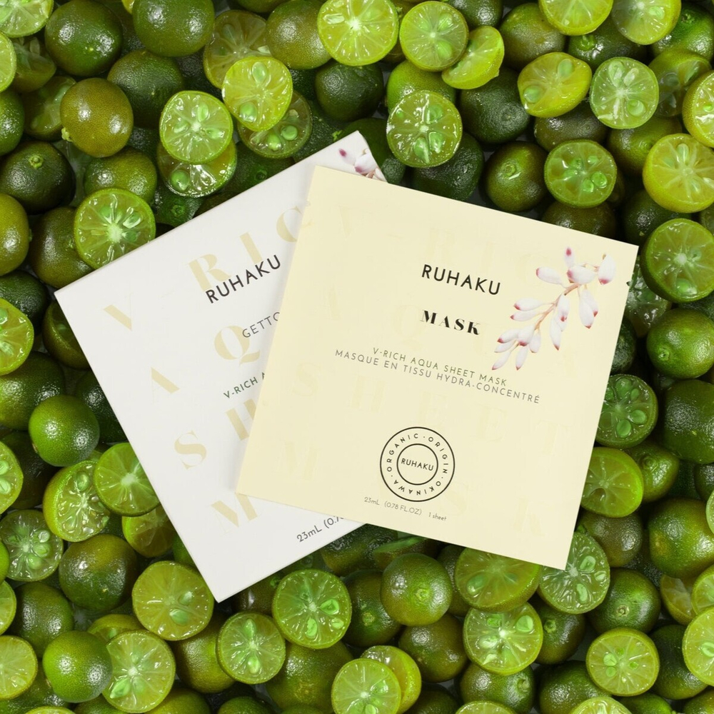 Органические тканевые маски для упругости и восстановления кожи RUHAKU V Rich Aqua Sheet Mask