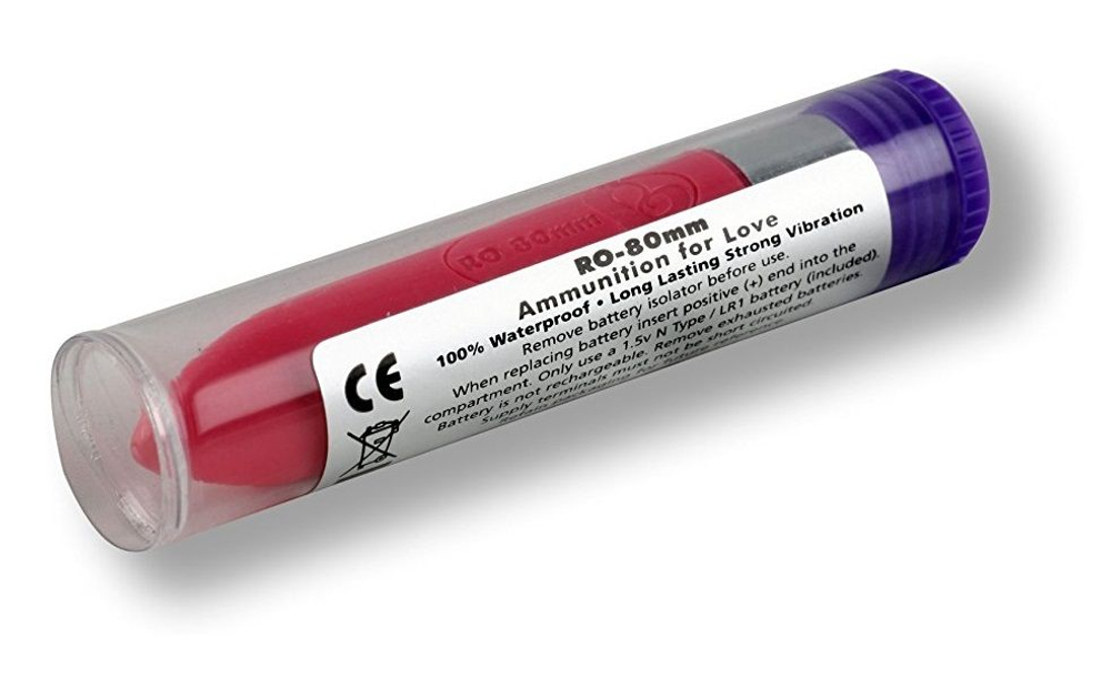 Красная вибропулька Rocks off - 8 см. (Цвет: красный)