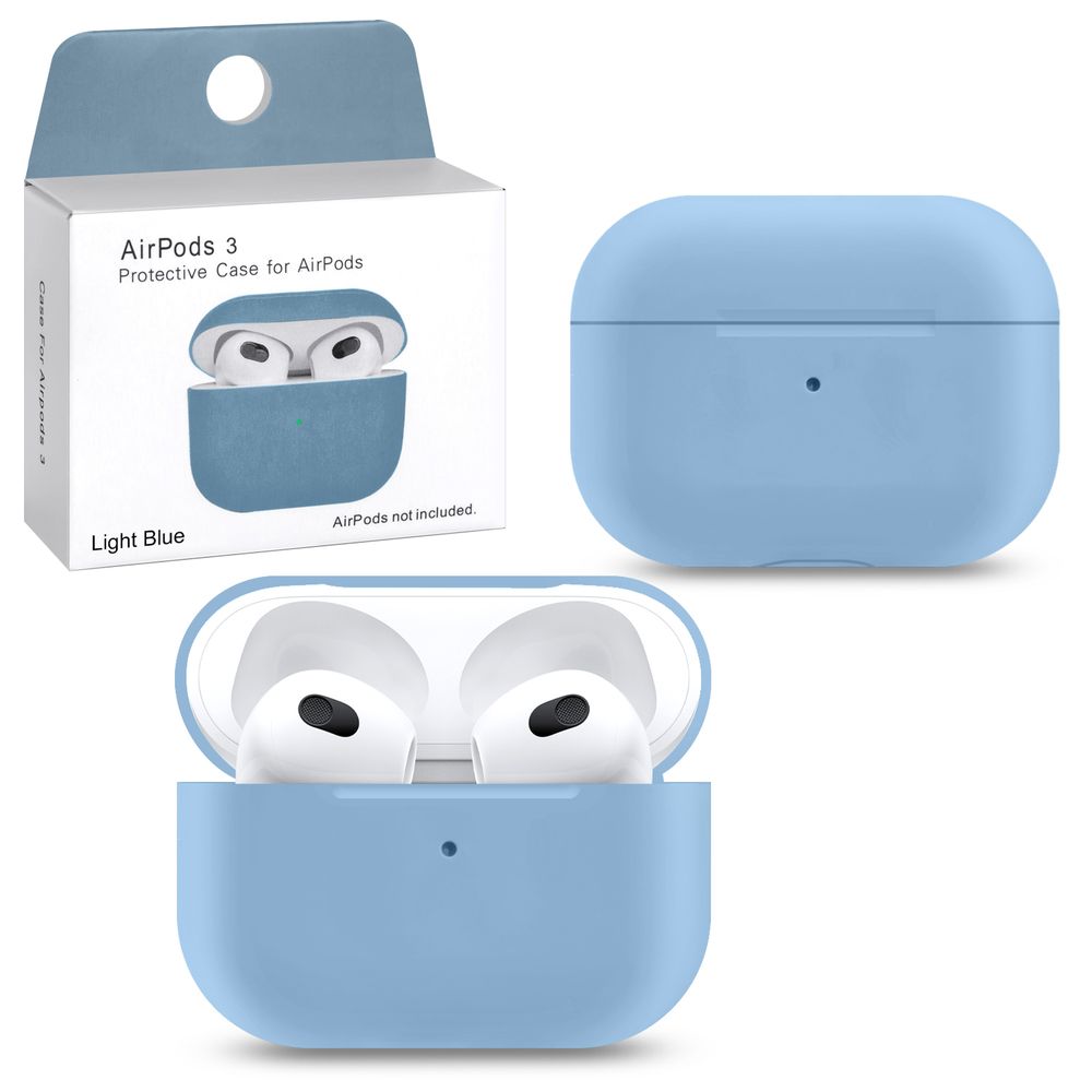 Чехол для AirPods 3 Slim Light blue