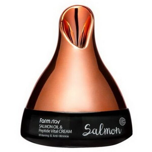Антивозрастной крем с лососевым маслом FarmStay Salmon Oil&Peptide Vital Cream, 50гр