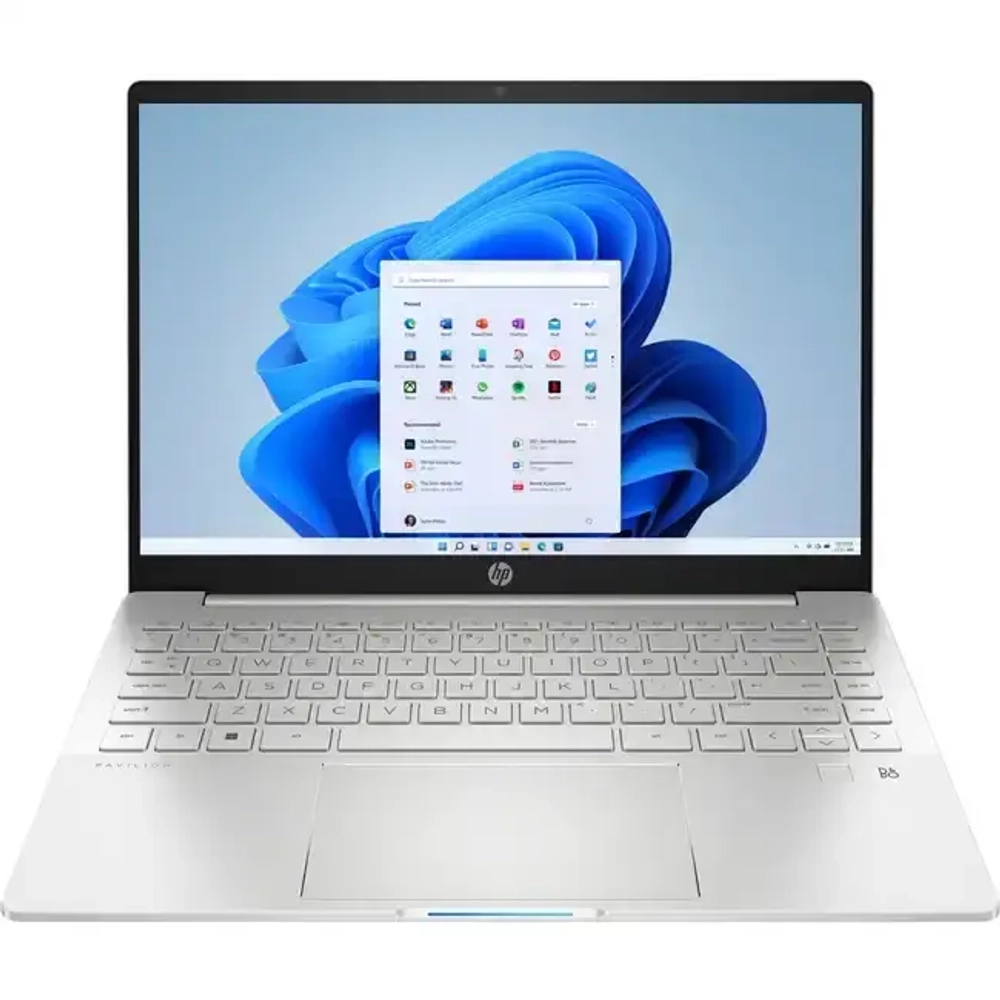 Ноутбук HP Pavilion Plus 14-eh1008ci,i5-13500H,16G D5,512G,Iris Xe,14" 2.8K OLED 400nt 90Hz,DOS,Nat Silver,FPR,5MP,1yw
