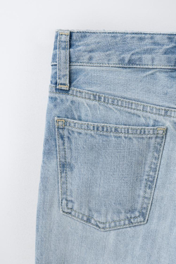 ZARA ДЖИНСЫ STRAIGHT, ГОЛУБОЙ