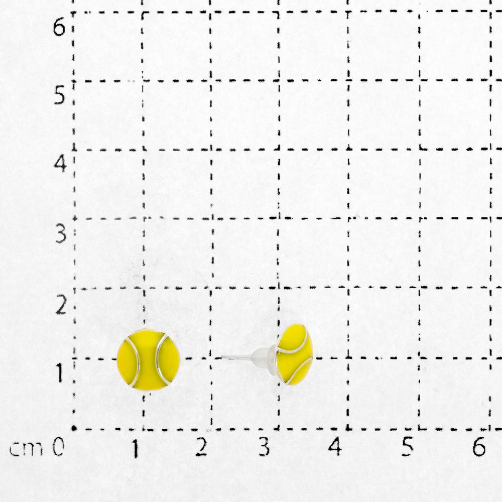 "Теннисный мяч" серьги из коллекции "Olympic" от Jenavi