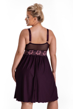 Сорочка Tjami с кружевным лифом (Размер: L) (Цвет: сливовый)