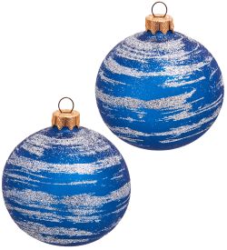 Элита НФШ-1439 Набор ел.украшений Шар 2шт «Пурга» 85 мм