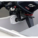Накладка на транец Badger 305 х  95 х 20мм Металл Черная Предняя DJ1202B / 2034001