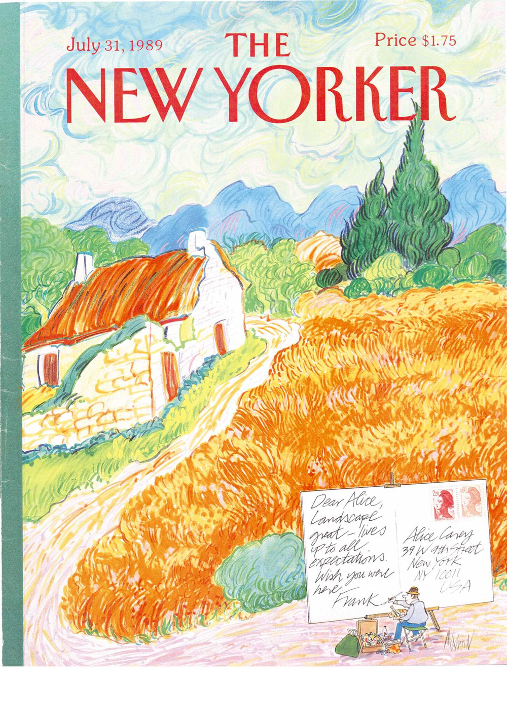 Журнал The New Yorker 31-07-1989, обложка