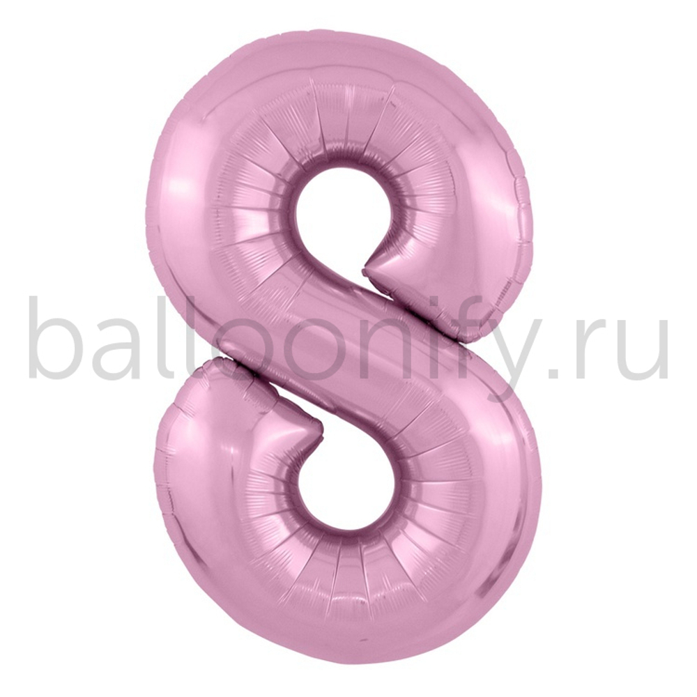 Шар ЦИФРА 8 Металлик Flamingo 40" 102 см