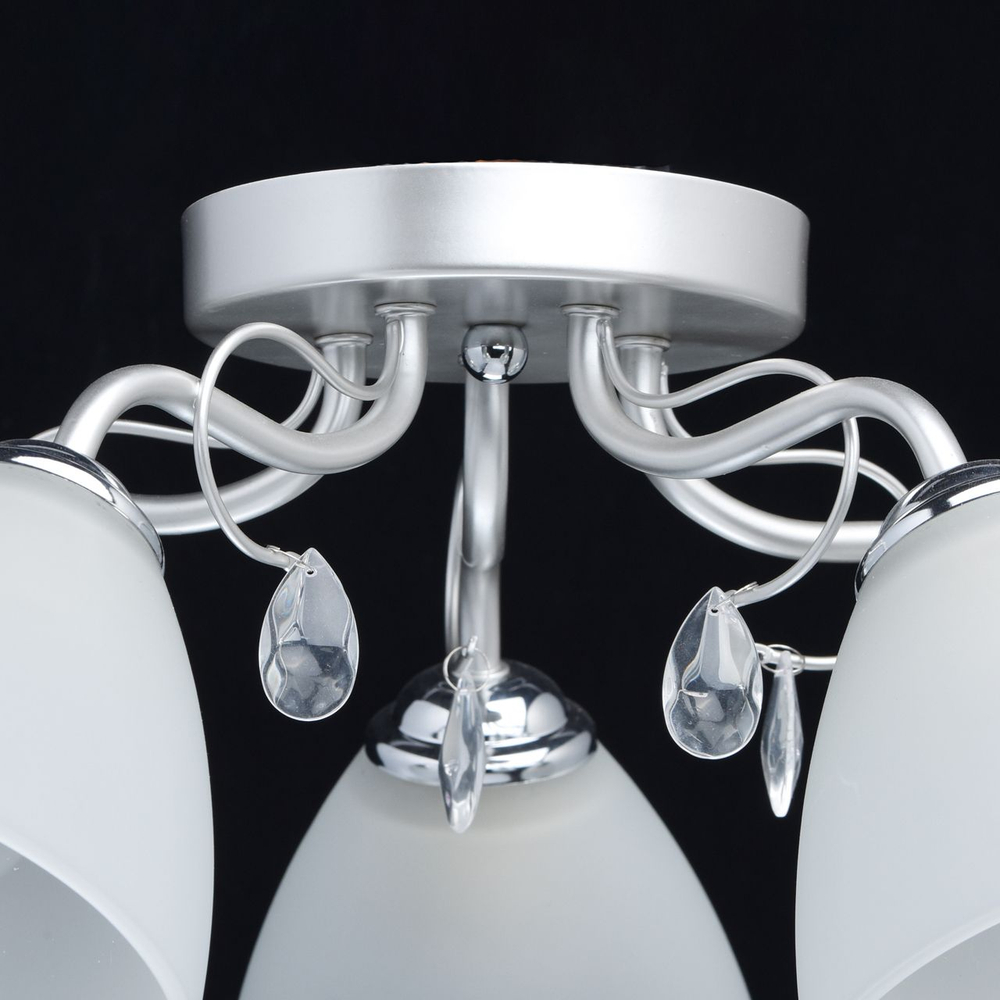 Люстра MW-Light Нежность Для низких потолков. Гостиная, зал, стальня