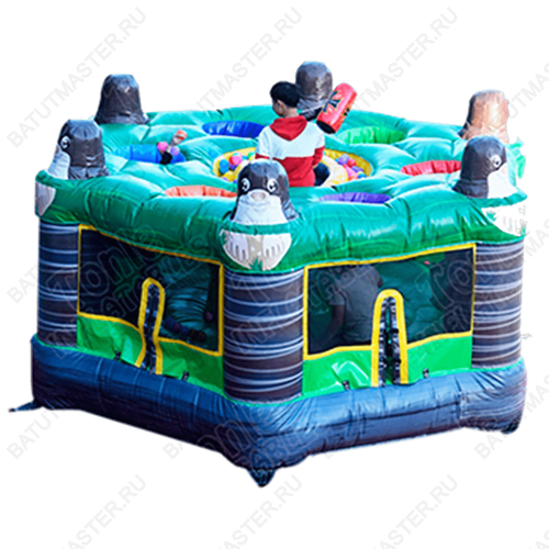 Надувная командная игра "Поймай крота" 4,3*4,3*1,8м