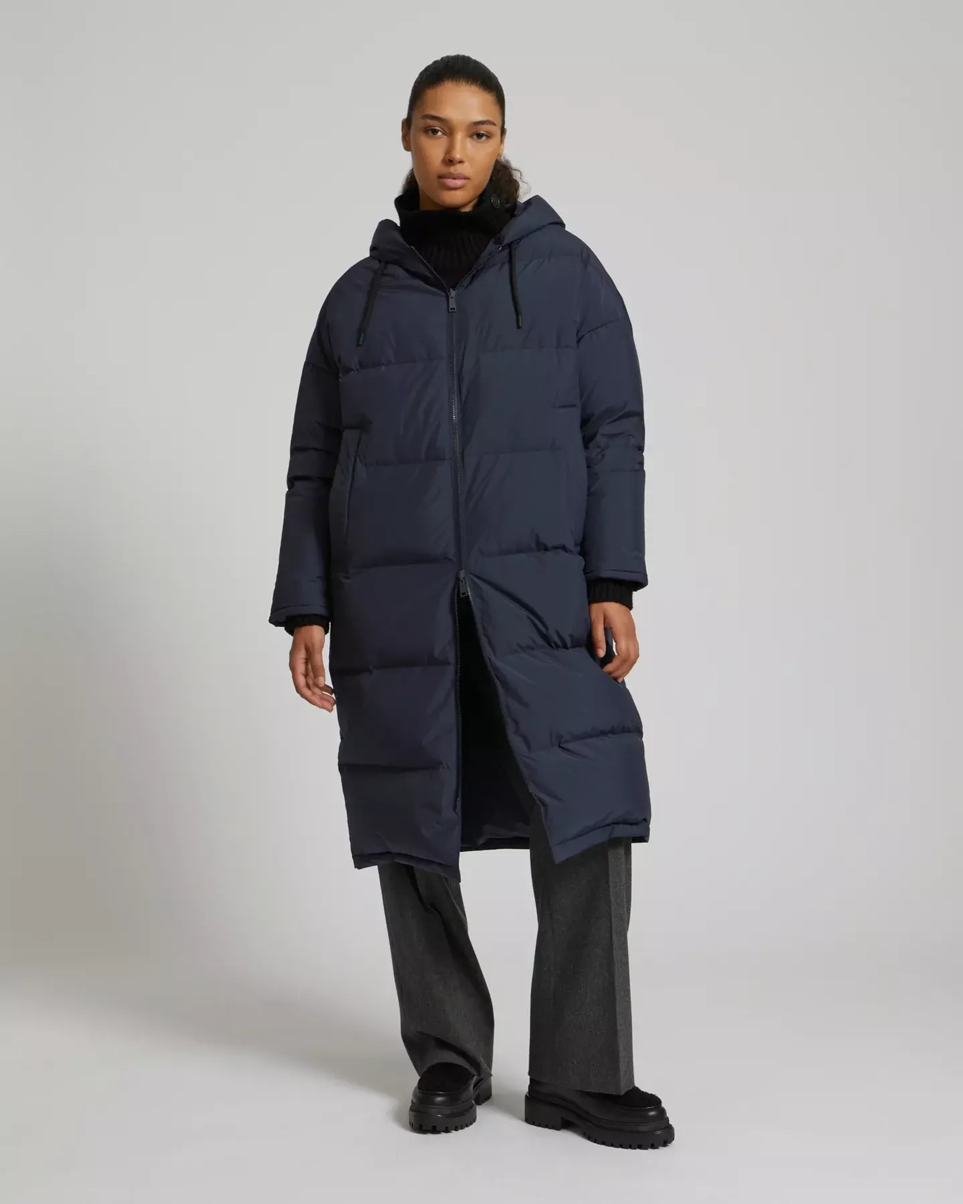 ДЛИННЫЙ ДВУСТОРОННИЙ ПУХОВИК