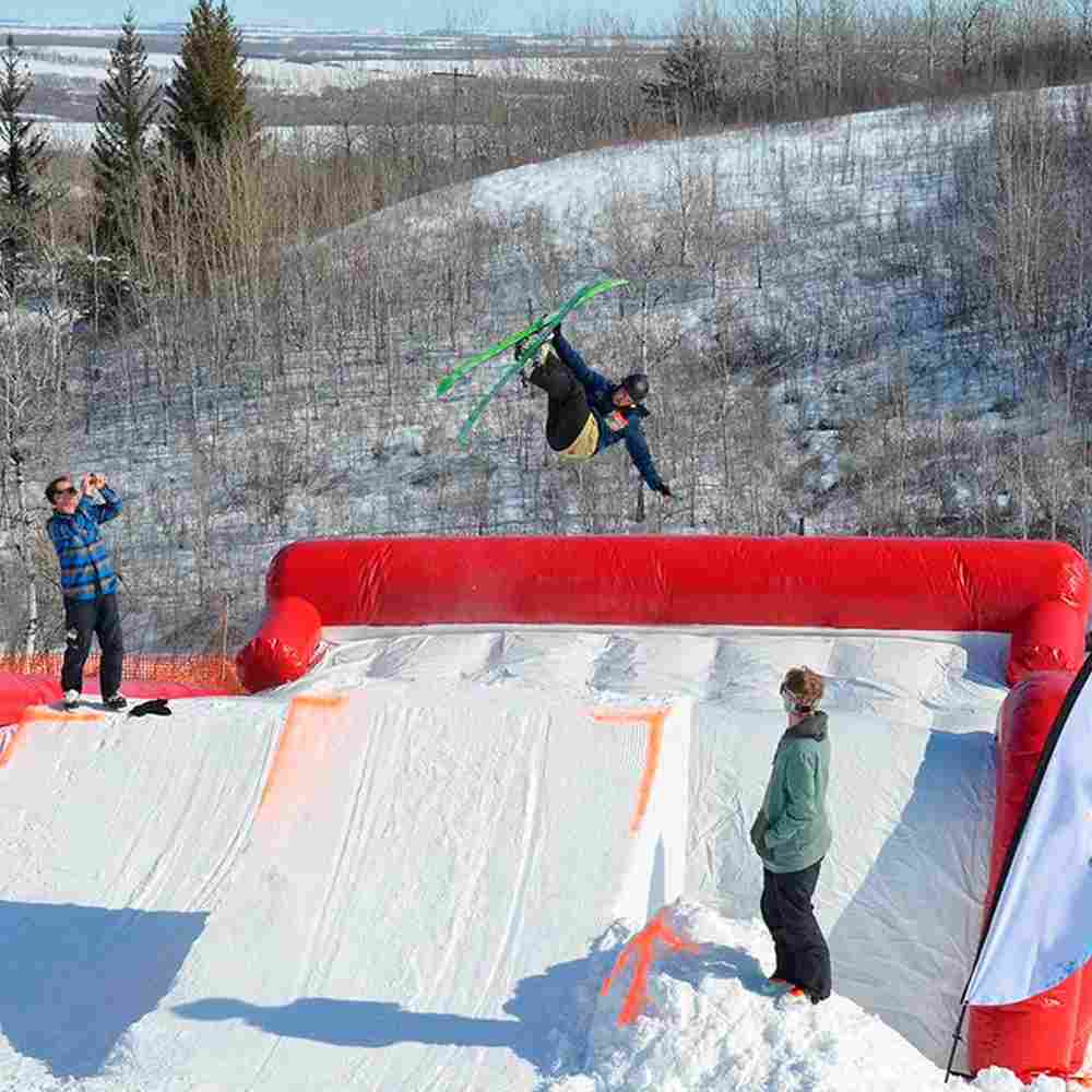 Надувная подушка «SlopeStyle» для слоупстайла и фристайла, 18×14×4 м
