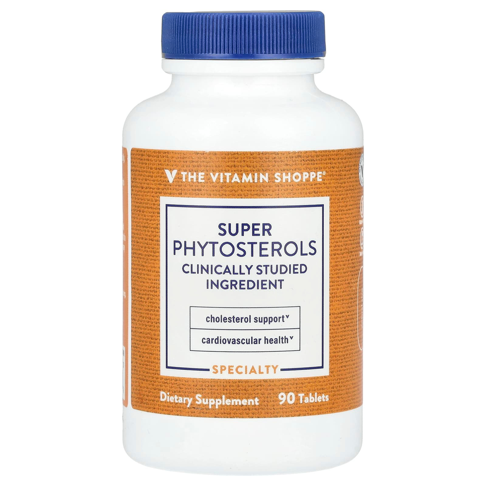 The Vitamin Shoppe, Суперфитостеролы, 90 таблеток (900 мг в каждой таблетке)
