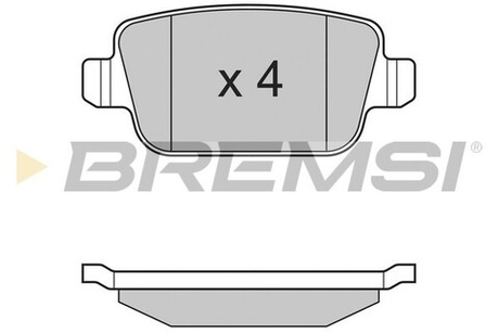 BREMSI - BP3300-BMS - Brake Pad Set, disc brake