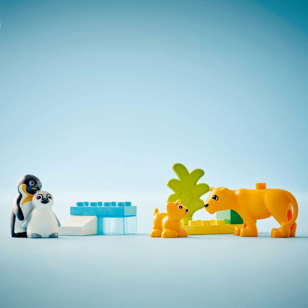 LEGO DUPLO Town / Семья диких животных: пингвины и львы/ 10442