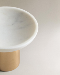 Zara Home Предмет декора из мрамора, цвет золотой, 15.5 см