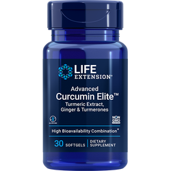 Advanced Curcumin Elite™ Turmeric Extract, Ginger & Turmerones 30 капсул Life Extension