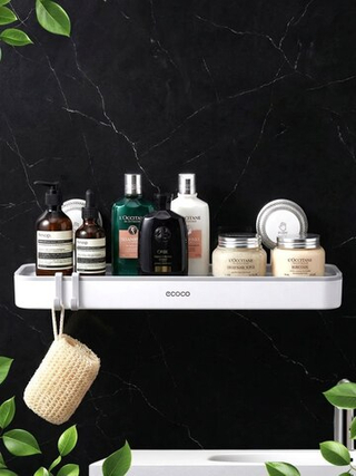 Настенная полка для ванной и кухни без сверления