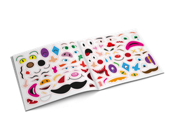 Альбомная книжка с наклейками. 100 веселых наклеек: Угадай настроение