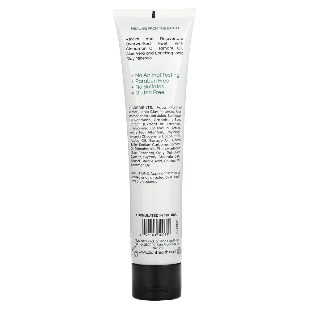 Zion Health, Ancient Clay, FeetTreat Xtreme, коричное масло, 120 мл (4 жидк. унц.)