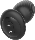 Черная анальная вибровтулка Nexus Tornado Large с функцией вращения (Цвет: черный)