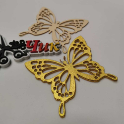 Бабочка маленькая из фоамирана металлик (Золото)