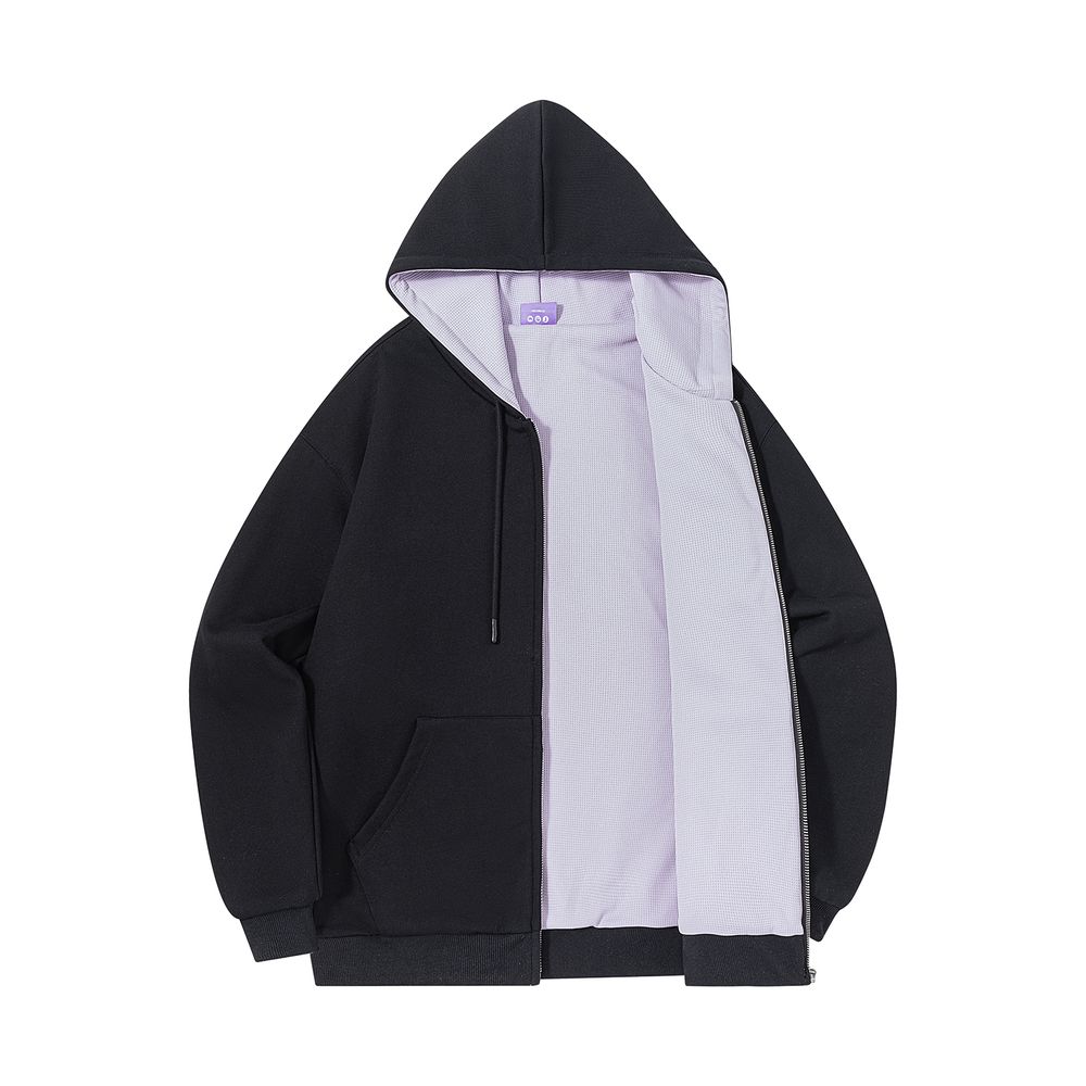 Худи Ymkashix Zip HTF черный/пыльно-фиолетовый