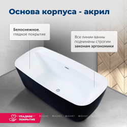Акриловая ванна Aquanet (Акванет) Family Fine 170x78 95778-GW-MB